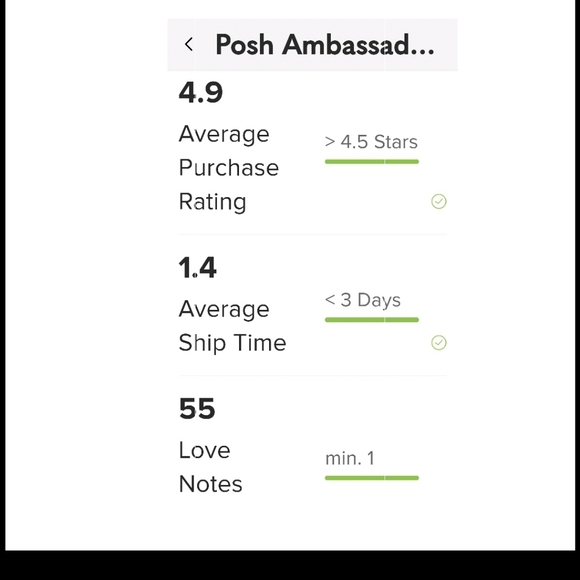 WELCOME TO MY POSH STATS!! - Picture 3 of 3